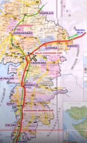 Delhi-Mumbai Expressway gujarat route map