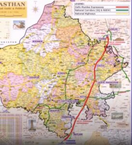 Delhi-Mumbai Expressway Rajasthan route map